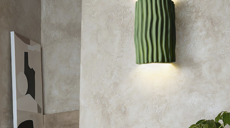 Add a Pop of Color with Resin Enamel Wall Lamp