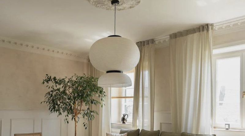Exquisite Folded Rice Paper Lantern Ceiling Lamps