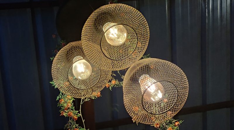 Photo smoked acrylic chandelier