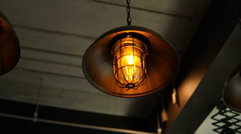 Photo smoked glass pendant light