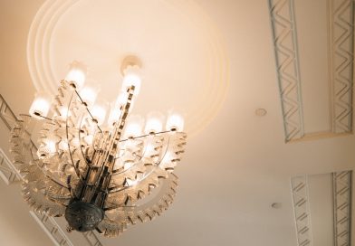 Photo crystal ceiling fixture