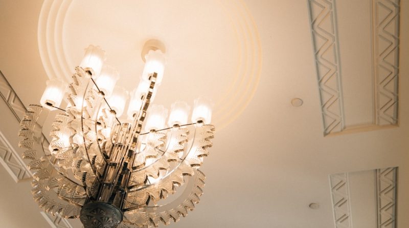 Photo crystal ceiling fixture