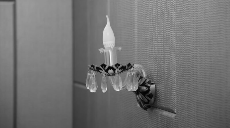 Photo glass wall sconces